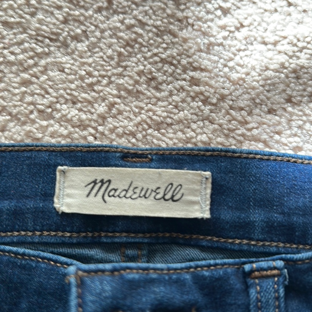 Madewell, 10” high rise skinny jeans, size 30